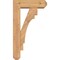 Ekena Millwork Merced Craftsman Smooth Bracket w/ Offset Brace, Western Red Cedar, 5 1/2"W x 16"D x 28"H BKT0604X16X28MRC04SWR - alternate 2